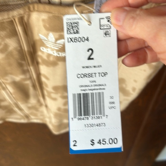 SOLD OUT! NWT Adidas Originals corset top SZ 2 - Picture 2 of 13